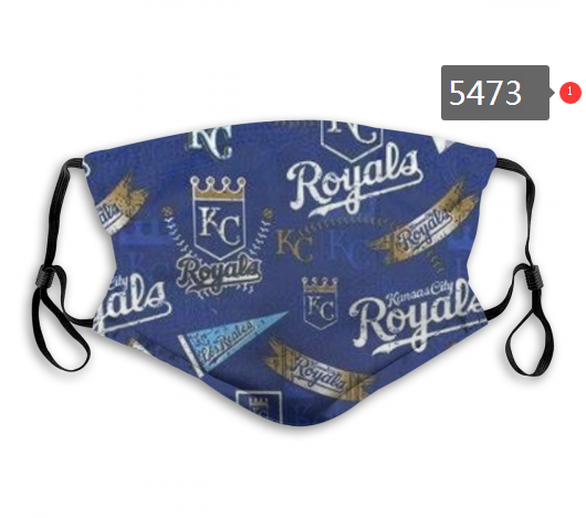 2020 MLB Kansas City Royals #3 Dust mask with filter->mlb dust mask->Sports Accessory